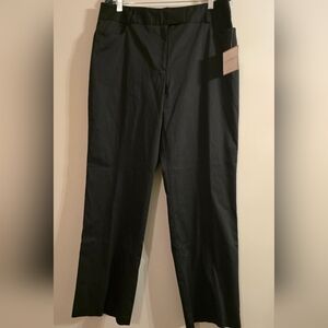 Sag Harbor Stretch Black Sateen Dress Pants Size 14